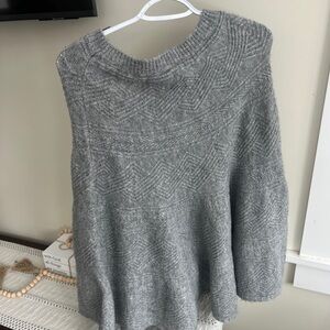 Maurices Heather Gray Poncho
